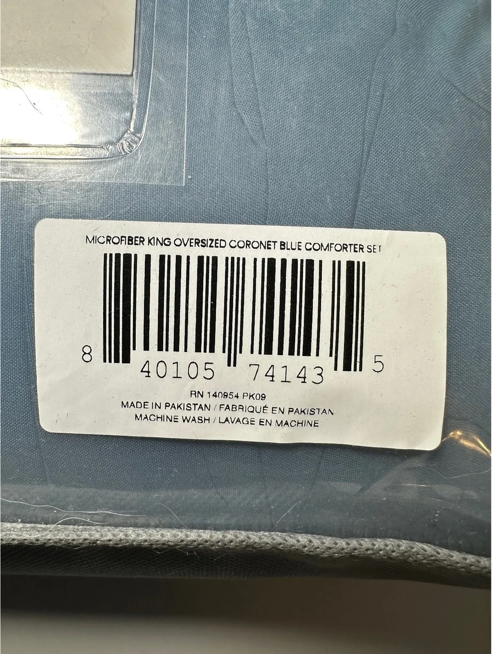 Bare Home Oversized King Size Comforter Set in Coronet Blue